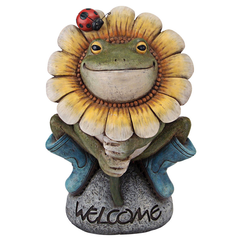 Design Toscano Flowery Frog Garden Garden Sign & Reviews Wayfair